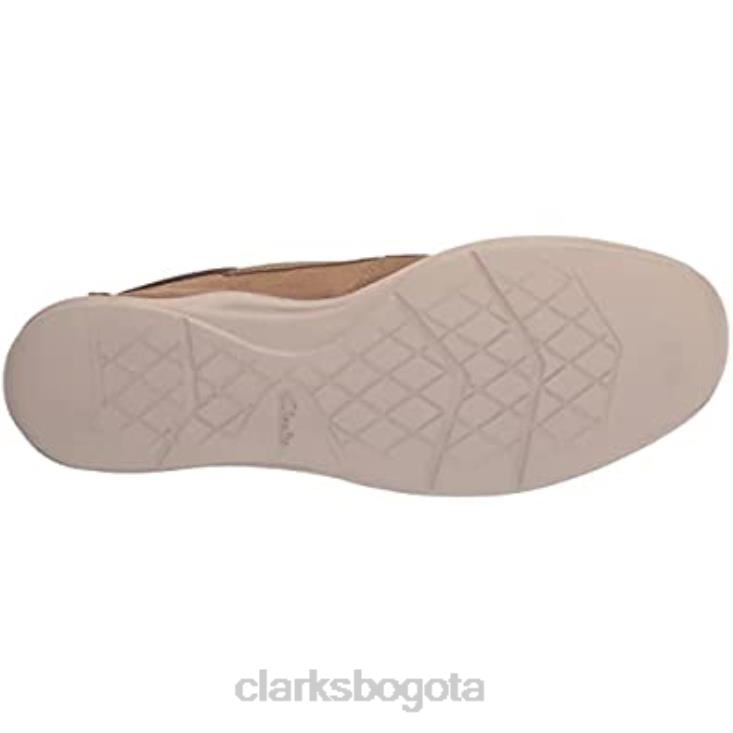 Clarks 0DX8L1992 Zapatilla clarks gorwmoc de nobuk arena oscura para hombre hombres nubuck arena oscura