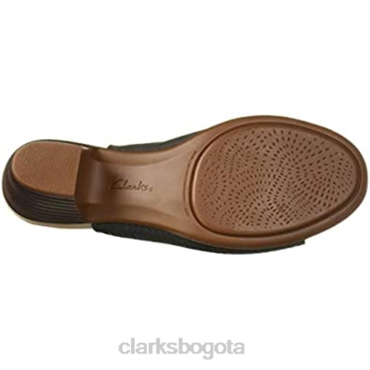 Clarks 0DX8L1993 Sandalia de tacón Clarks Valarie James de nobuk gris para mujer mujer nubuck gris