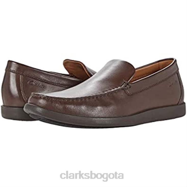Clarks 0DX8L1994 clarks ferius creek cuero marrón oscuro unisexo cuero marrón oscuro