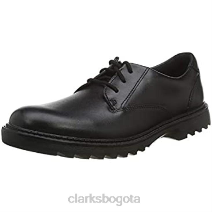 Clarks 0DX8L1996 asher jazz y derbys clarks negros para hombre hombres cuero negro cuero negro