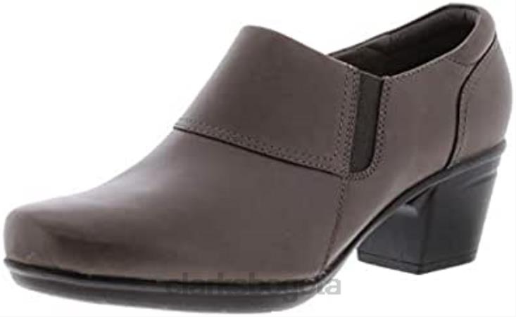 Clarks 0DX8L2 Zuecos con puntera cerrada de tela emslie de Clarks para mujer gris mujer