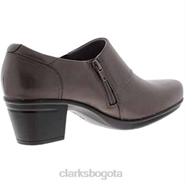 Clarks 0DX8L2 Zuecos con puntera cerrada de tela emslie de Clarks para mujer gris mujer