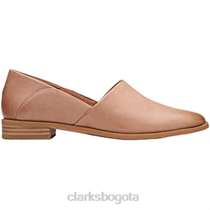 Clarks 0DX8L2001 Mocasines clarks praline de piel pura para mujer mujer cuero praliné
