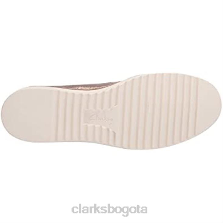 Clarks 0DX8L2002 Mocasines clarks serena kellyn planos de piel metalizada para mujer mujer cuero metalizado
