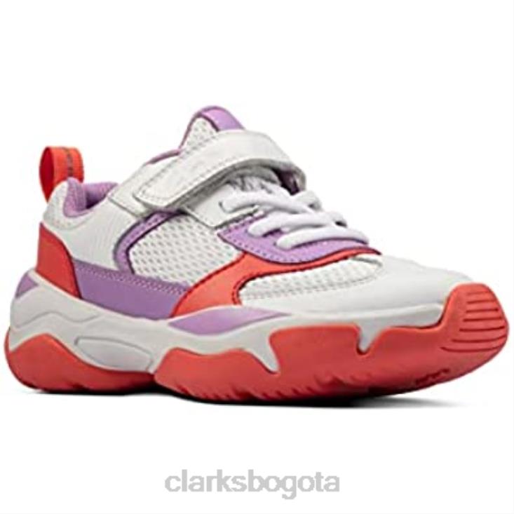 Clarks 0DX8L2003 zapatillas clarks kuju run k moradas para niña niños púrpura