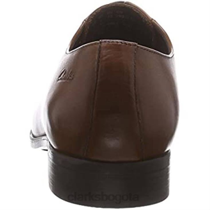 Clarks 0DX8L2013 zapatos derbys banfield walk para hombre clarks cuero marrón tostado hombres cuero marrón tostado