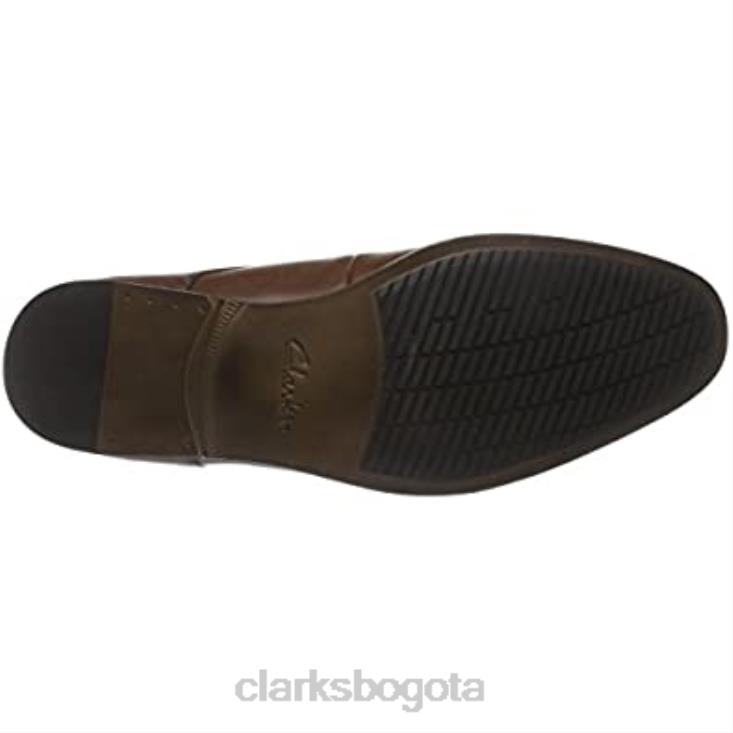 Clarks 0DX8L2013 zapatos derbys banfield walk para hombre clarks cuero marrón tostado hombres cuero marrón tostado