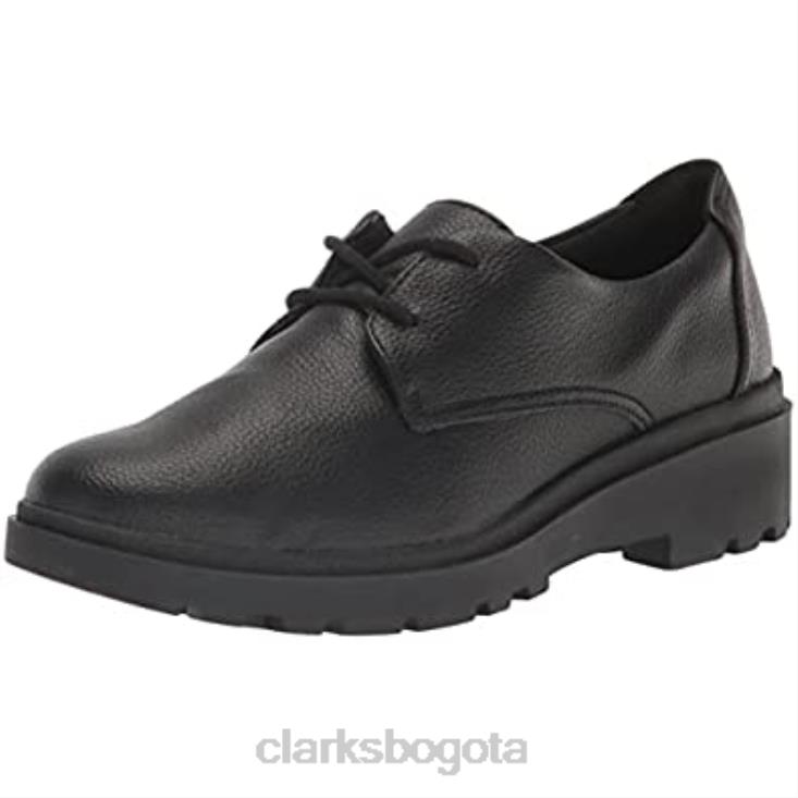 Clarks 0DX8L2014 clarks mujer calla ruby ​​oxford planas de cuero negro mujer cuero negro
