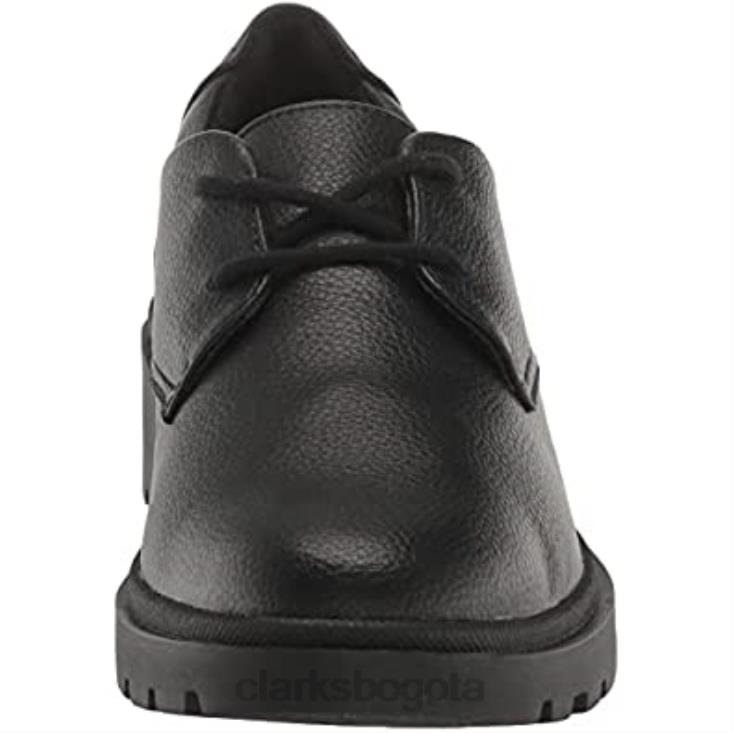 Clarks 0DX8L2014 clarks mujer calla ruby ​​oxford planas de cuero negro mujer cuero negro
