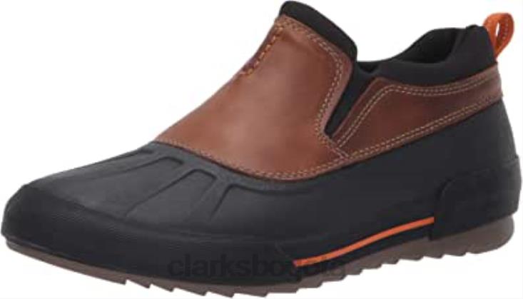 Clarks 0DX8L2015 Clarks Bowman Free Rashoe de cuero color canela oscuro para hombre hombres cuero bronceado oscuro