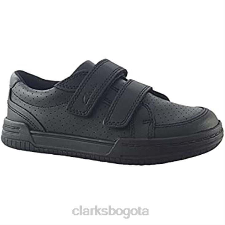 Clarks 0DX8L202 Zapatilla clarks fawn strap k para niño negro niños negro