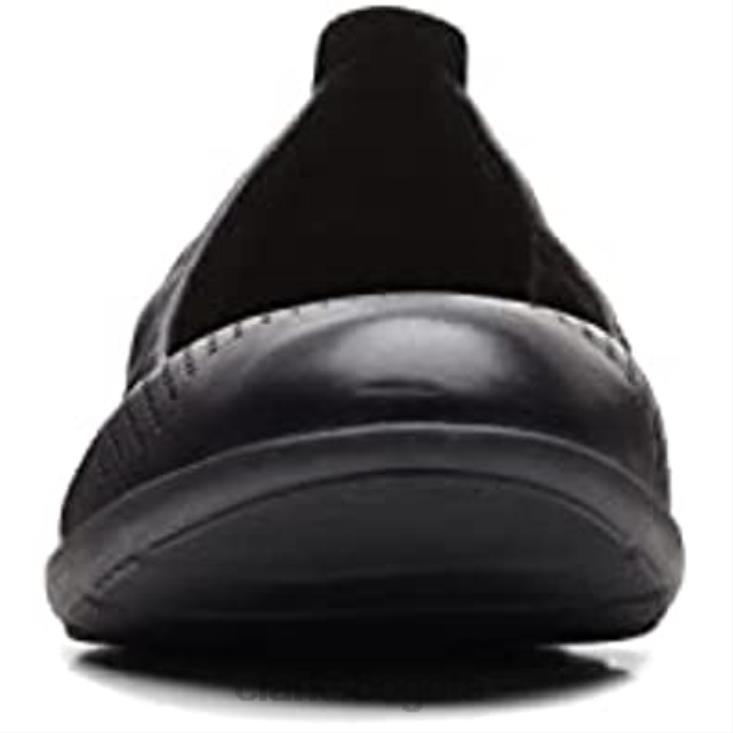 Clarks 0DX8L2020 bailarinas clarks jenette easy de mujer de piel negra mujer