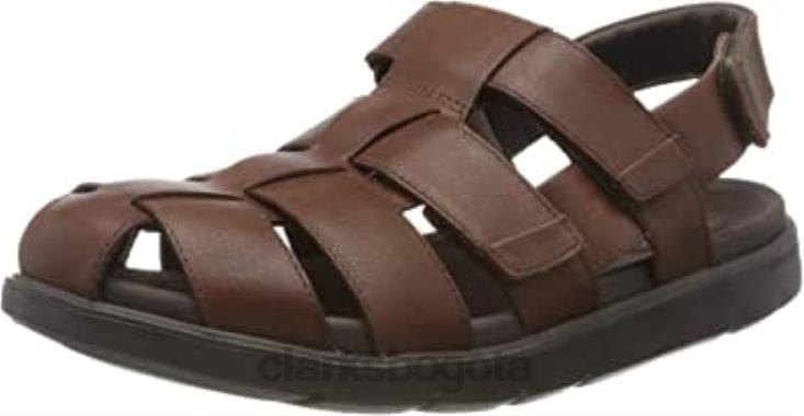 Clarks 0DX8L2025 Sandalias con puntera cerrada para hombre Unwilmore Ray de Clarks en marrón mahoga ny mahoga ny hombres caoba marrón caoba