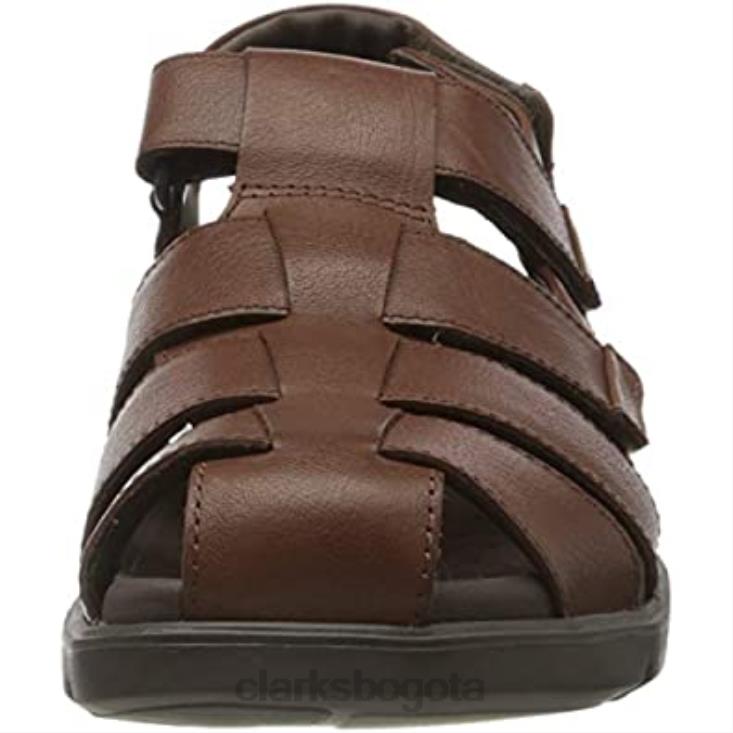 Clarks 0DX8L2025 Sandalias con puntera cerrada para hombre Unwilmore Ray de Clarks en marrón mahoga ny mahoga ny hombres caoba marrón caoba