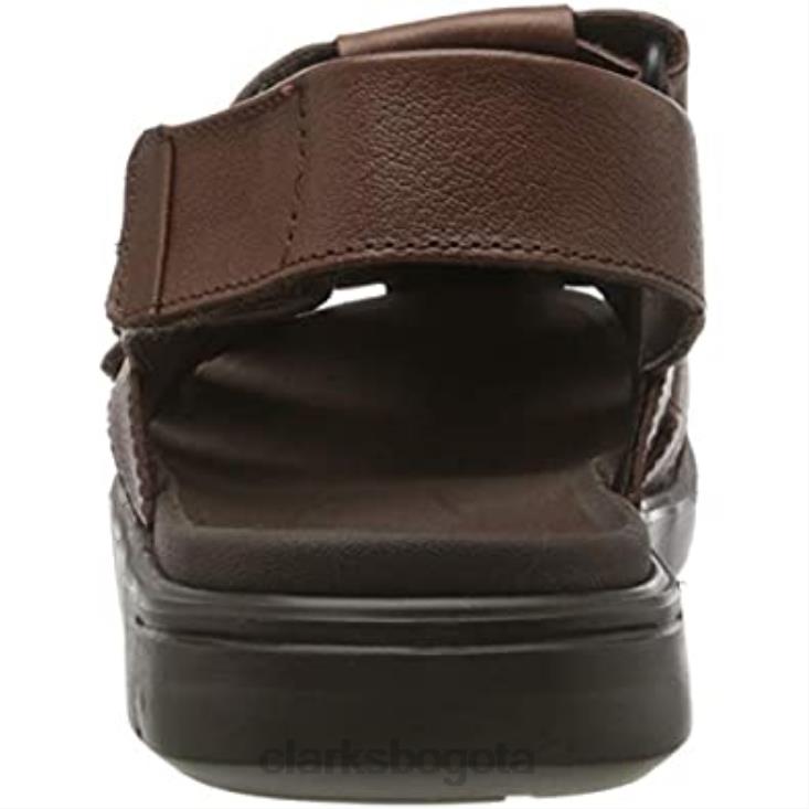 Clarks 0DX8L2025 Sandalias con puntera cerrada para hombre Unwilmore Ray de Clarks en marrón mahoga ny mahoga ny hombres caoba marrón caoba