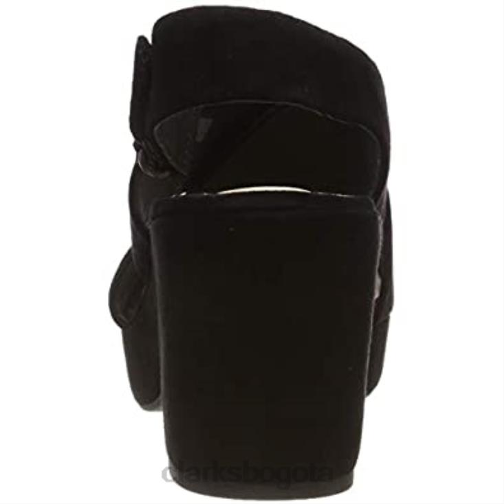 Clarks 0DX8L2028 sandalias negras con tira al tobillo para mujer clarks mujer