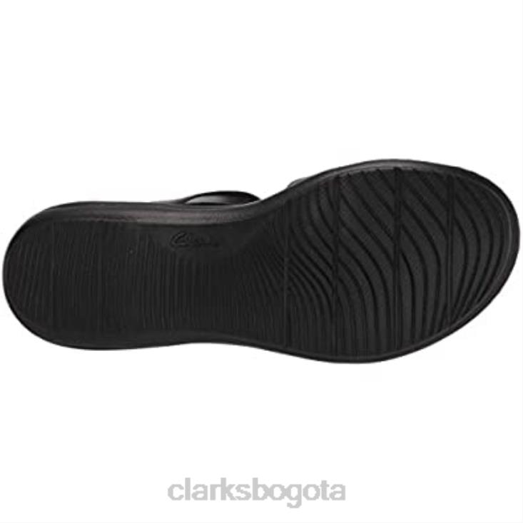 Clarks 0DX8L2029 sandalia plana laurieann remi para mujer clarks nobuck negro mujer nubuck negro