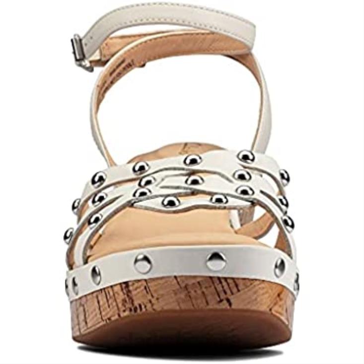 Clarks 0DX8L203 Sandalia de tacón Clarks Maritsa 70 Sun para mujer color blanco mujer interés blanco