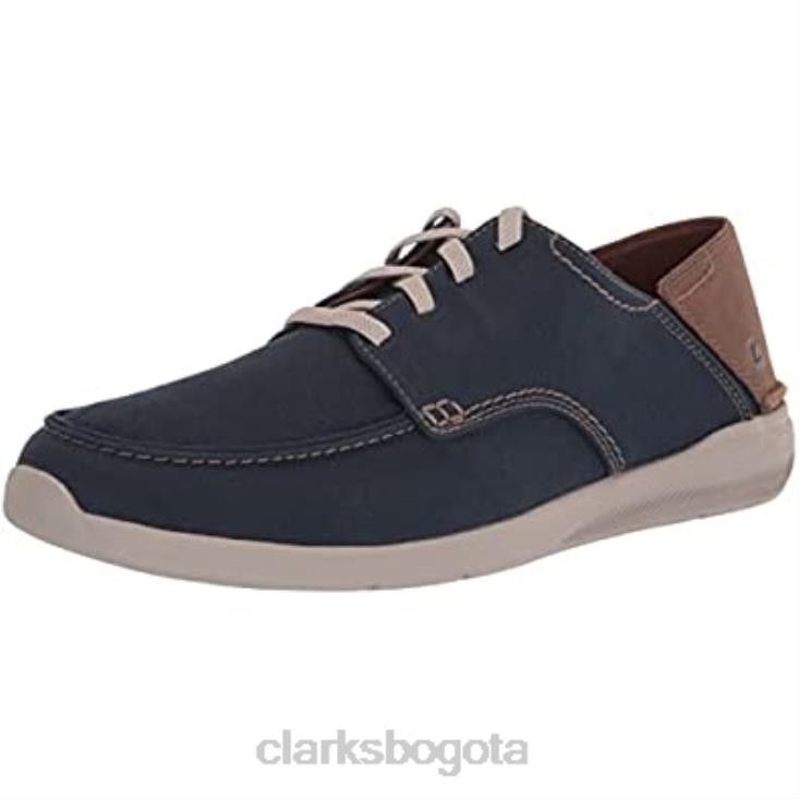Clarks 0DX8L2034 Zapatilla Clarks Hombre Gorwlace Azul Marino Textil hombres textil azul marino