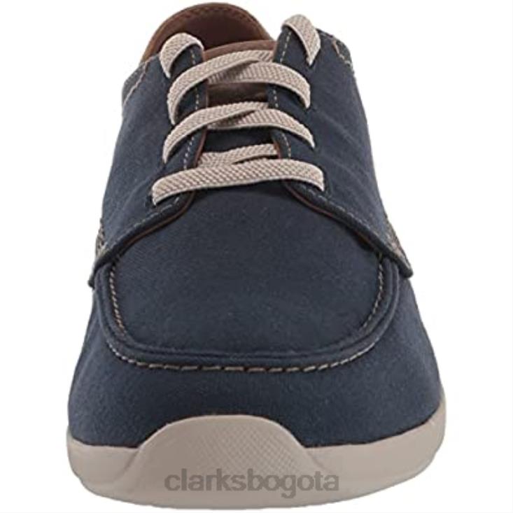 Clarks 0DX8L2034 Zapatilla Clarks Hombre Gorwlace Azul Marino Textil hombres textil azul marino