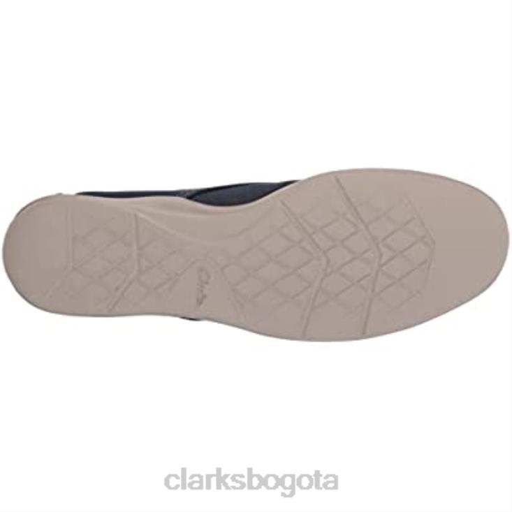 Clarks 0DX8L2034 Zapatilla Clarks Hombre Gorwlace Azul Marino Textil hombres textil azul marino