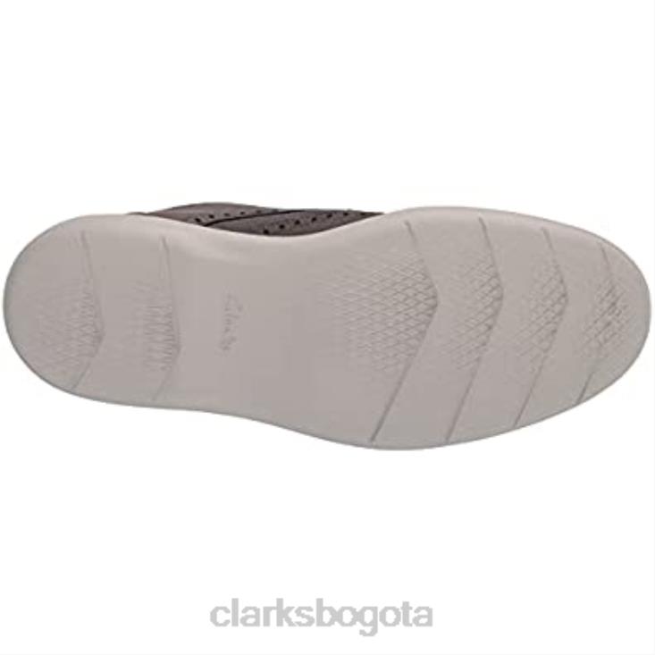 Clarks 0DX8L2035 Clarks Brantoxford de nobuk gris oscuro para hombre hombres nubuck gris oscuro