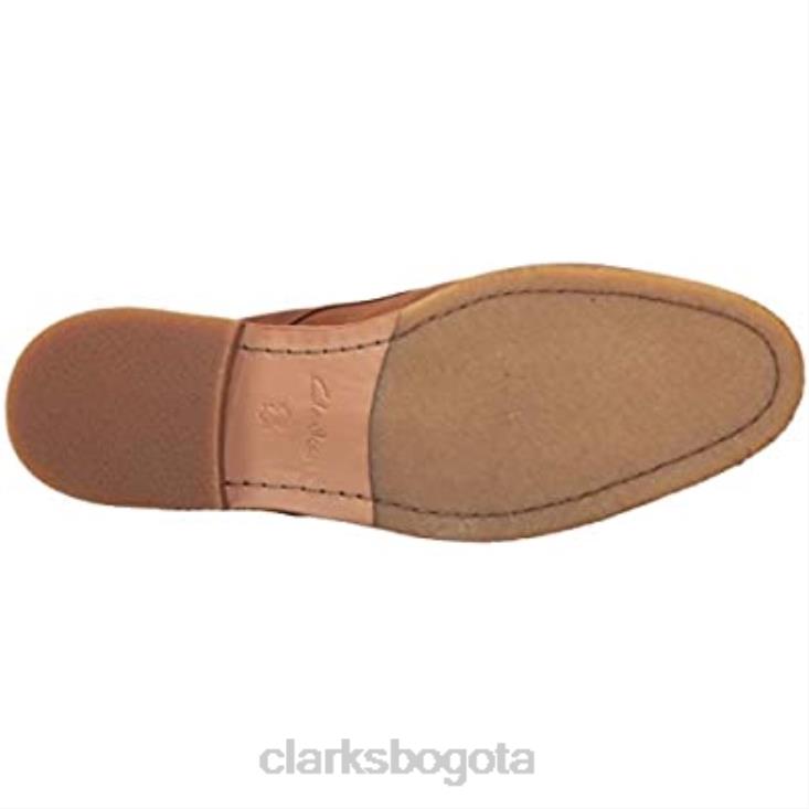 Clarks 0DX8L2039 clarks clarkdale moon de cuero tostado oscuro para hombre hombres