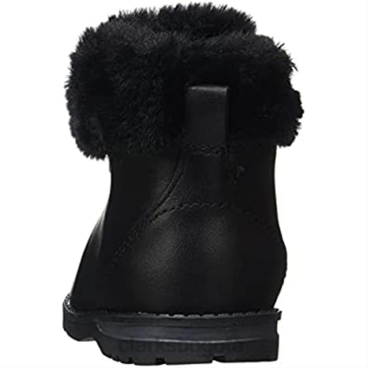 Clarks 0DX8L2047 Bota de nieve dabi excursionista t para niña clarks cuero negro niños cuero negro