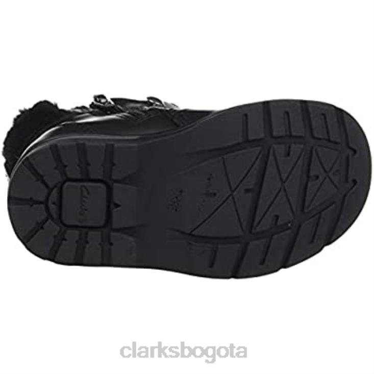 Clarks 0DX8L2047 Bota de nieve dabi excursionista t para niña clarks cuero negro niños cuero negro