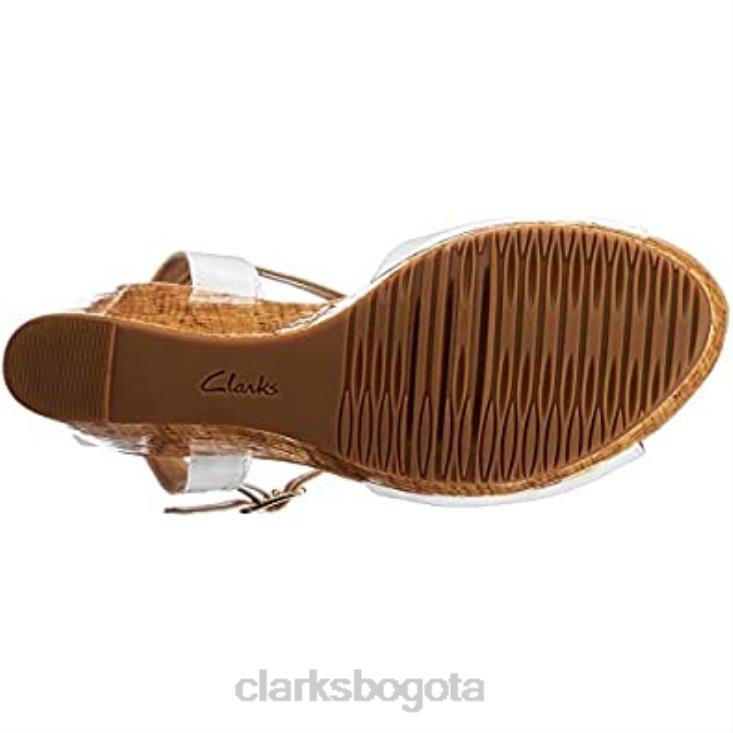 Clarks 0DX8L2049 Sandalia de mujer clarks annadel mystic charol sintético blanco mujer charol blanco sintético