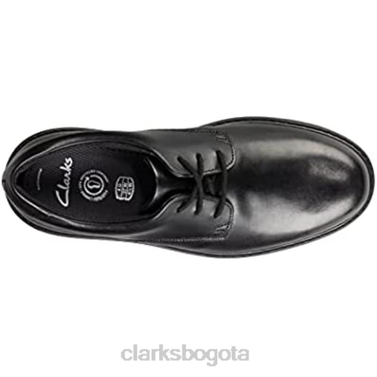 Clarks 0DX8L2051 zapatos clarks loxham derby y para niños de escuela superior negros niños negro