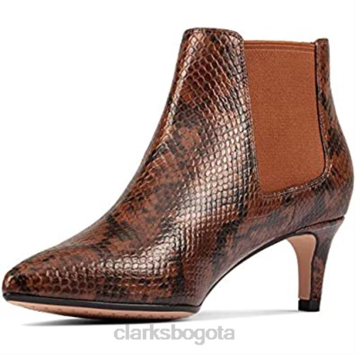 Clarks 0DX8L2054 Laina 55 bota 2 clarks serpiente bronceado oscuro unisexo