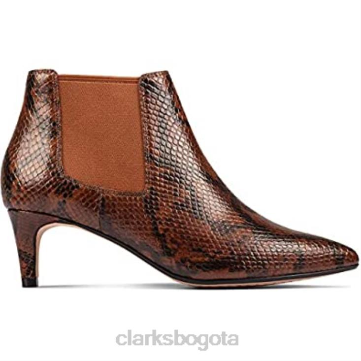 Clarks 0DX8L2054 Laina 55 bota 2 clarks serpiente bronceado oscuro unisexo