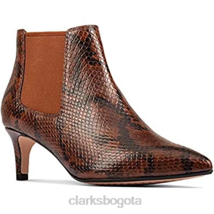 Clarks 0DX8L2054 Laina 55 bota 2 clarks serpiente bronceado oscuro unisexo