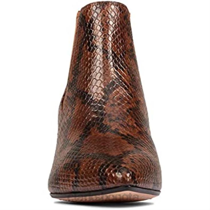 Clarks 0DX8L2054 Laina 55 bota 2 clarks serpiente bronceado oscuro unisexo