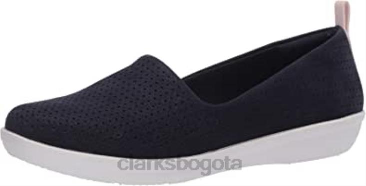 Clarks 0DX8L2055 mocasín mujer ayla blair plano clarks marino nobuk sintético mujer nubuck sintético azul marino