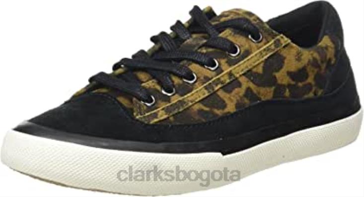 Clarks 0DX8L2056 Zapatilla clarks aceley de ante de leopardo para mujer mujer ante de leopardo