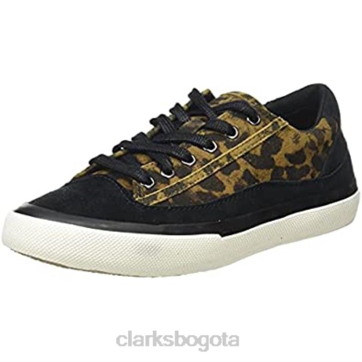 Clarks 0DX8L2056 Zapatilla clarks aceley de ante de leopardo para mujer mujer ante de leopardo