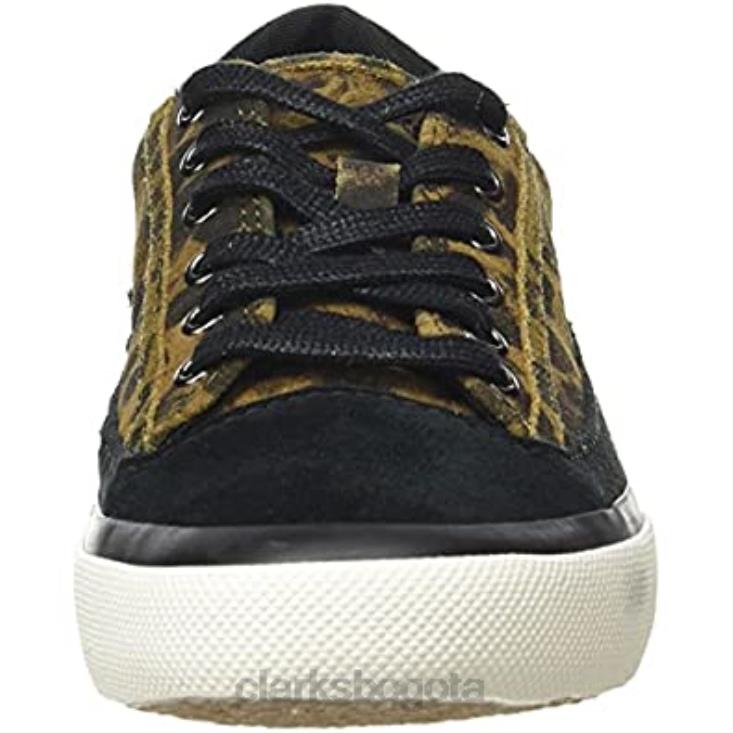 Clarks 0DX8L2056 Zapatilla clarks aceley de ante de leopardo para mujer mujer ante de leopardo