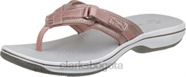 Clarks 0DX8L2065 Chanclas Clarks Rose Gold Breeze Sea para mujer mujer oro rosa