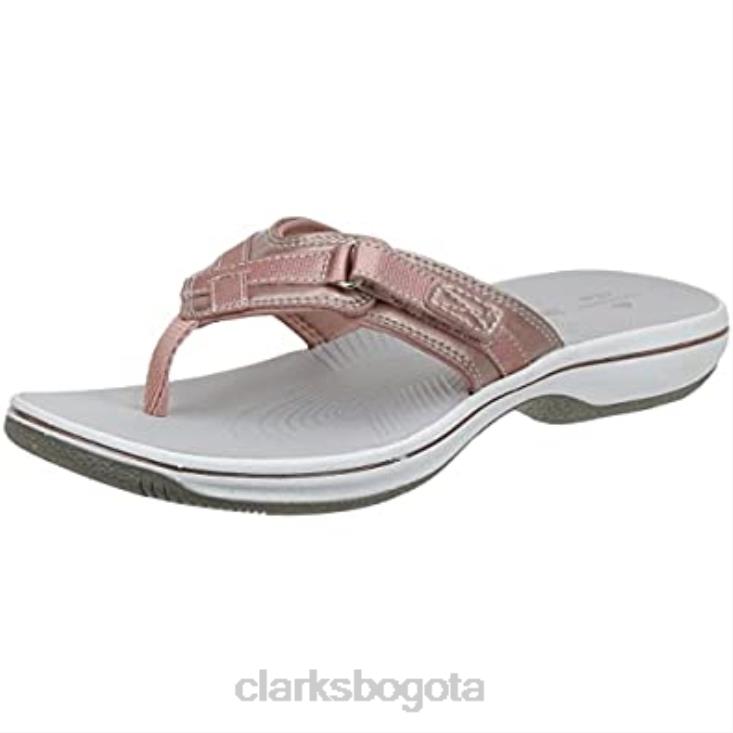 Clarks 0DX8L2065 Chanclas Clarks Rose Gold Breeze Sea para mujer mujer oro rosa