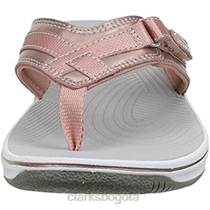 Clarks 0DX8L2065 Chanclas Clarks Rose Gold Breeze Sea para mujer mujer oro rosa
