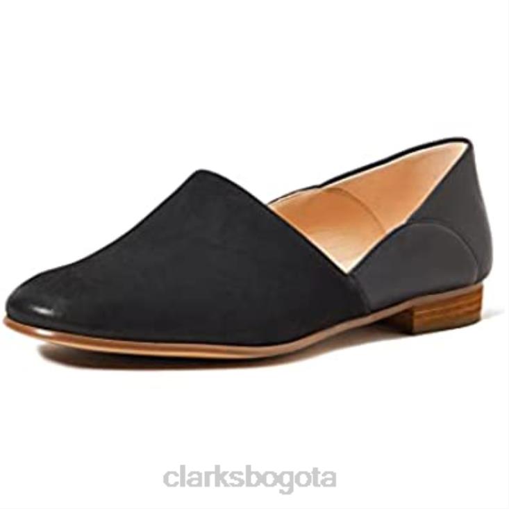 Clarks 0DX8L2066 Mocasín clarks mujer pure tone plano negro mujer combi negro combi negro