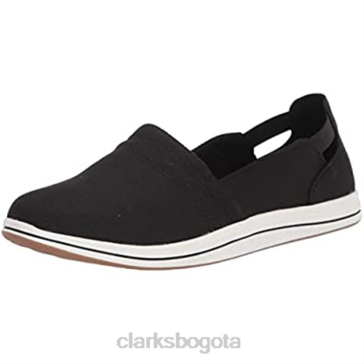 Clarks 0DX8L2077 mocasín brisa para mujer clarks lona negra mujer