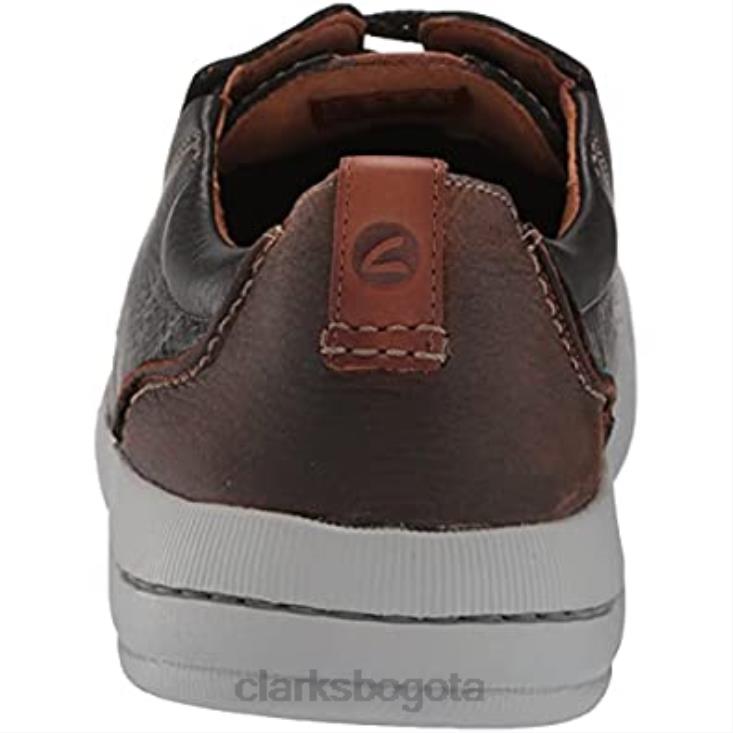 Clarks 0DX8L2080 Zapato náutico bajo clarks driftway de cuero negro para hombre hombres cuero negro