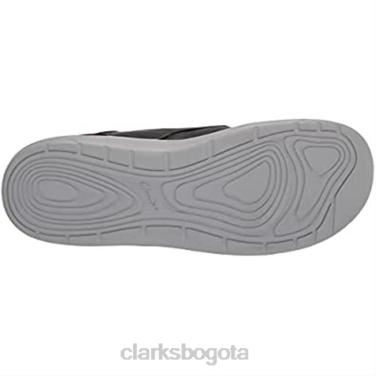 Clarks 0DX8L2080 Zapato náutico bajo clarks driftway de cuero negro para hombre hombres cuero negro