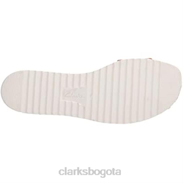 Clarks 0DX8L2086 Sandalia de cuña lana Shore para mujer clarks color canela oscuro mujer bronceado oscuro