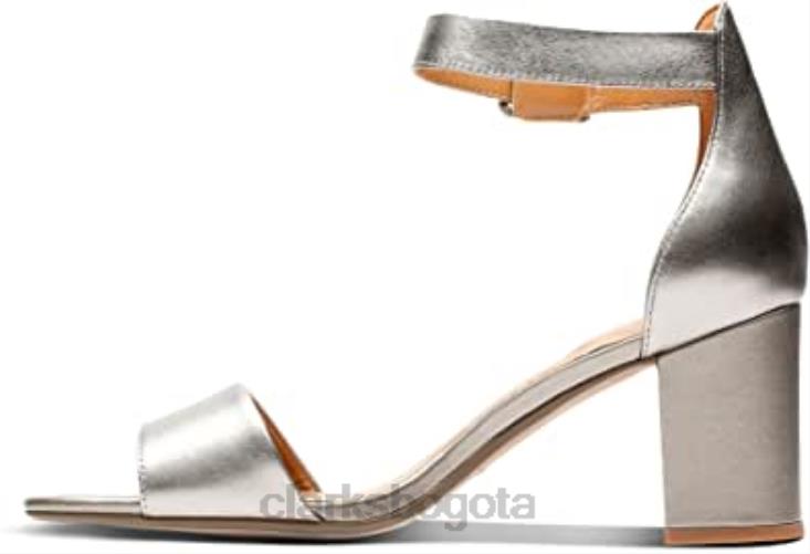 Clarks 0DX8L2093 zapatos de salón deva mae para mujer clarks peltre dorado mujer oro peltre