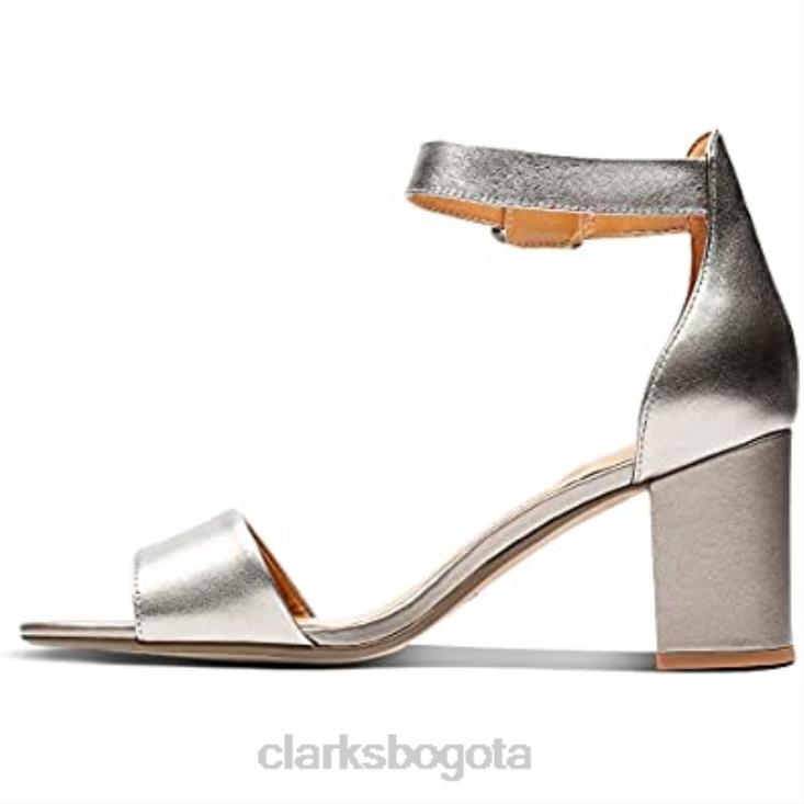 Clarks 0DX8L2093 zapatos de salón deva mae para mujer clarks peltre dorado mujer oro peltre