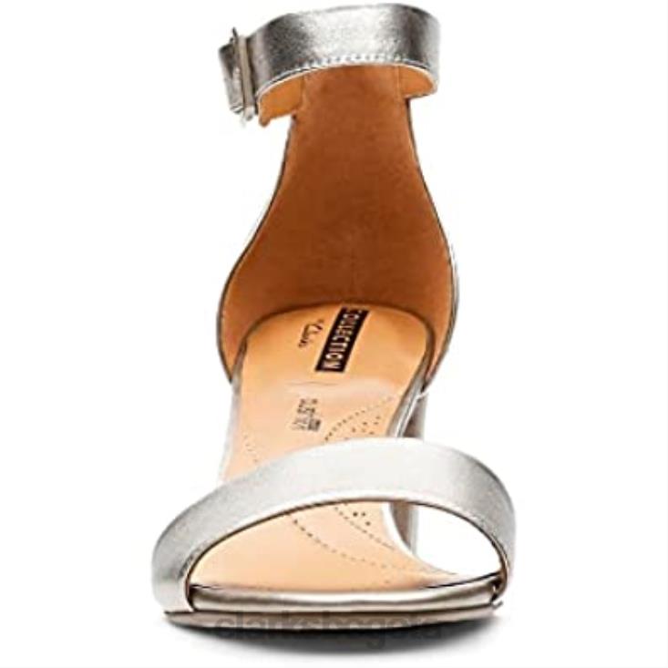 Clarks 0DX8L2093 zapatos de salón deva mae para mujer clarks peltre dorado mujer oro peltre